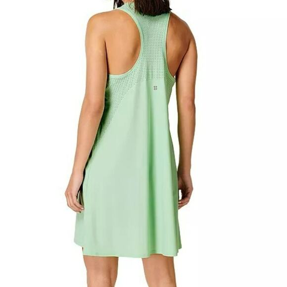 SWEATY BETTY Women's Small Mint Green Explorer Ace Racerback Mini Dress Athletic - Picture 2 of 10